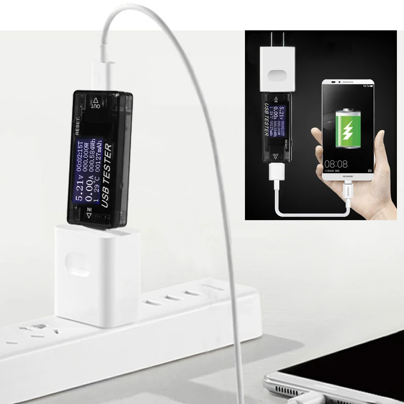 Тестер емкости USB 8 в 1 QC2.0 3 0 4 30 измеритель напряжения тока вольтметр амперметр