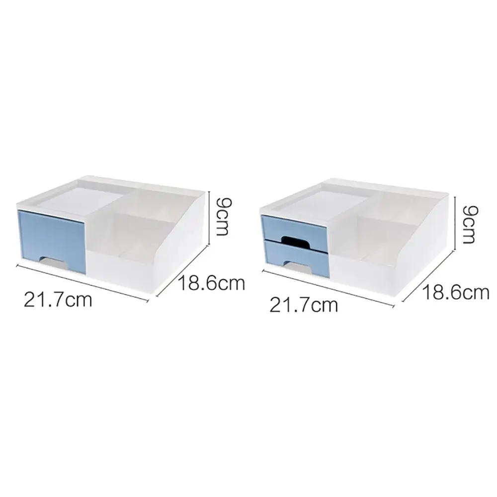 

2 Size Drawer-type Cosmetic Storage Box Desktop Lipstick Makeup Brush Rack Shelf Skin Care Mask Finishing Box