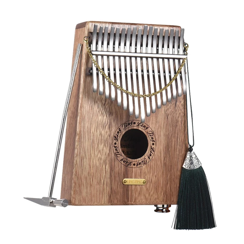 

Линяющая K17SEQ 17-клавишным Портативный игрушечное пианино калимба Mbira Swartizia Spp твердой древесины встроенный пикап с хранения сумка чехол