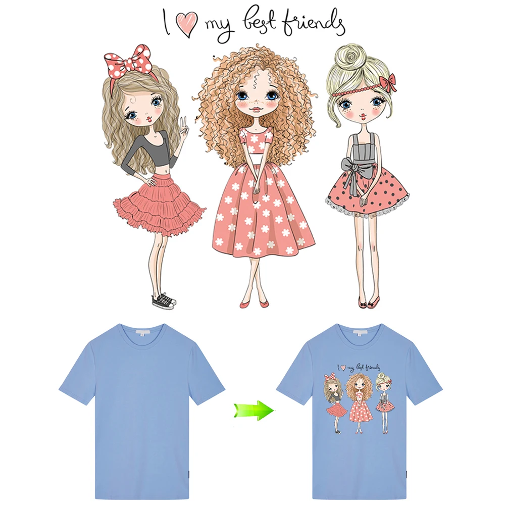 Термопереводные наклейки термопереводные нашивки для девочек одежда сделай сам