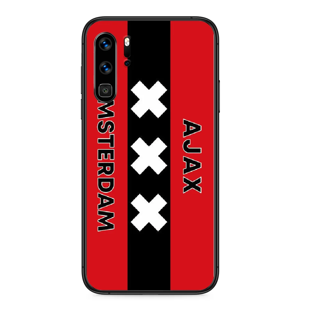 

Ajax Team Phone case For Huawei P 9 Smart 10 20 30 40 8 Lite Mini Z 2019 Pro black cell cover tpu prime silicone shell pretty