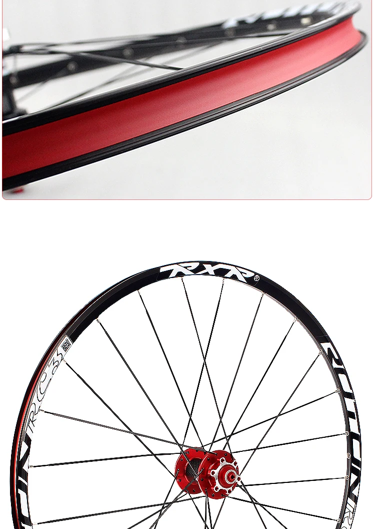 RXR горный велосипед внедорожный MTB Углеродные колеса 26 дюймов RC3 дисковый тормоз 5 подшипников 7-11speed через ось/QR колеса велосипеда