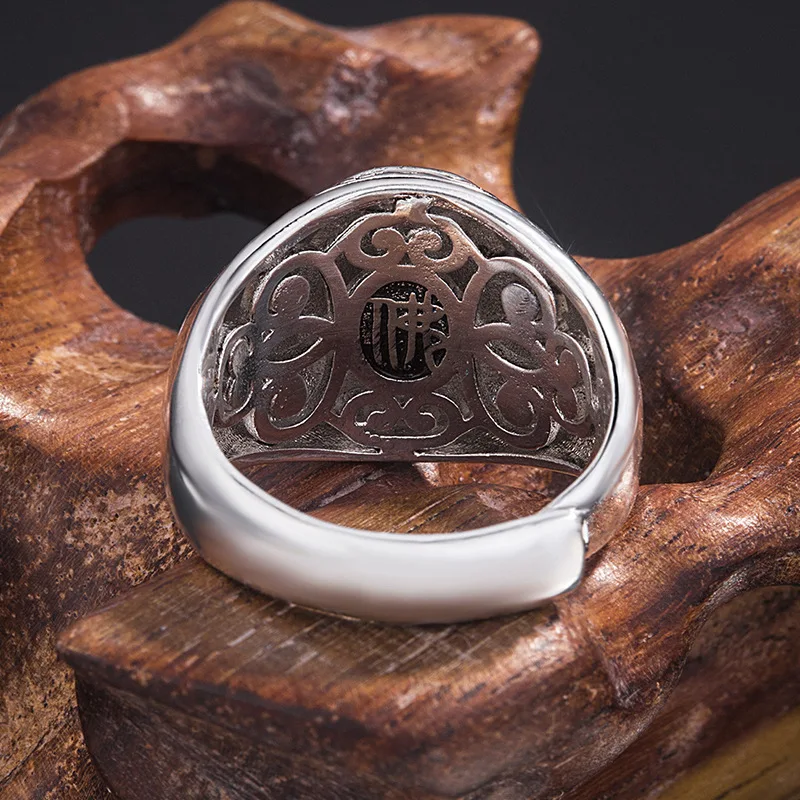 Men's Ring Eight Patron Saint Buddha Personality Banquet Retro Jewelry | Rings