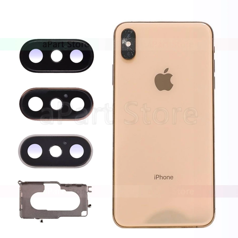 Для iPhone X Xs Max XR сапфировое стекло задняя камера стекло объектив кольцо Крышка Оригинальная Запасная часть