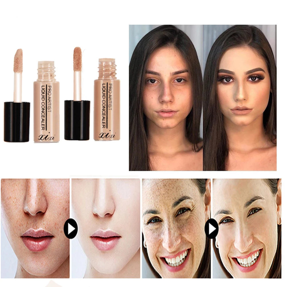 

3.5ml Eye Lip Liquid Concealer Waterproof Long Lasting Face Cream Concealer Face Scars Cover Smooth Moisturizing Facial Makeup