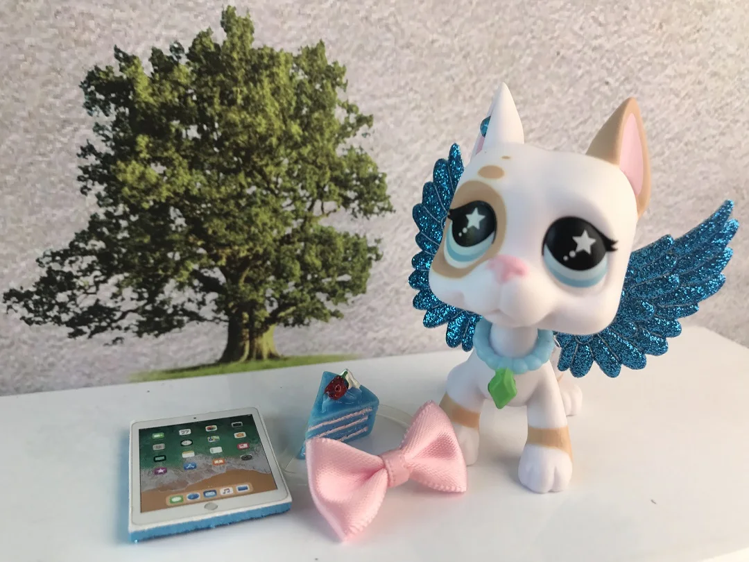 С новым Littlest 5 шт. аксессуары крыло торт компьютерный воротник(игрушки в комплекте