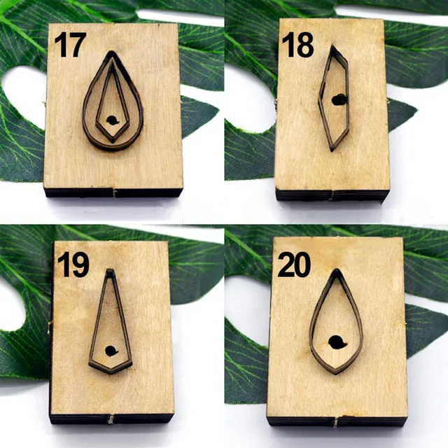 Японское стальное лезвие штампованный стальной перфоратор алмазные серьги