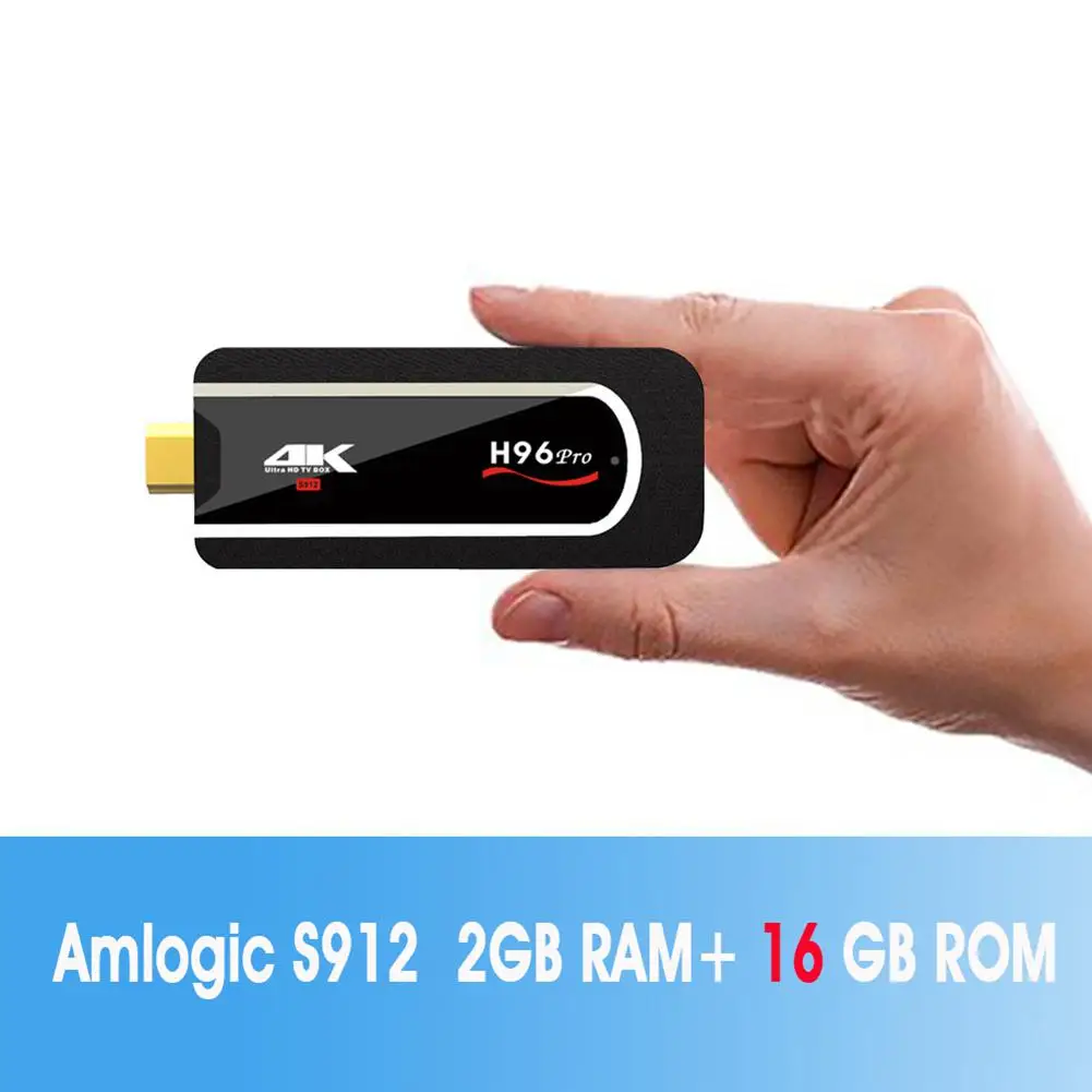 Android TV Stick H96 Pro Studyset 7 1 Box Mini PC Amlogic S912 Восьмиядерный 64 бит True 4K HDR адаптер для Smart |
