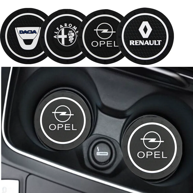 Автомобильный нескользящий коврик подстаканник для бутылки Fiat Viaggio Abarth Punto 124 125 500