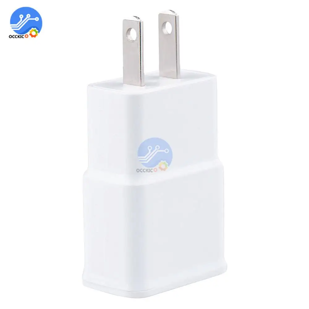 5V 2A USB Зарядное устройство головка Американский штекер Адаптер Мощность адаптер Белый 1-Порты и разъёмы стены Зарядное устройство Быстрая зарядка для путешествий бытовой