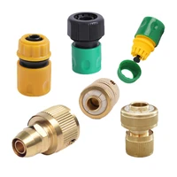 2 10pcs 12 34 flow connector stop connector brass waterstop irrigation accessories water gun fittings hose end connector