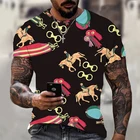 Футболка мужская с 3D-принтом в стиле барокко, роскошная брендовая Модная рубашка с коротким рукавом, Детская футболка, европейский размер, оптовый продавец, лето