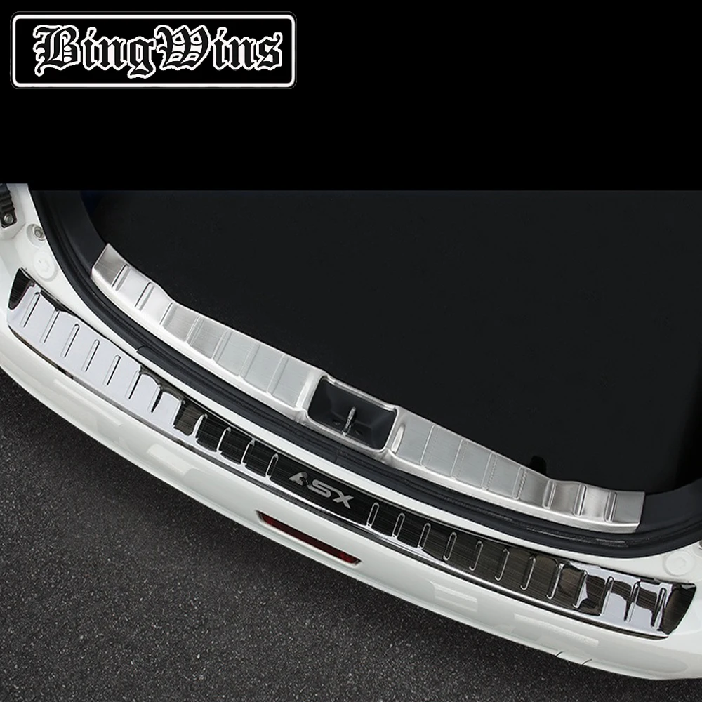

Car style For Mitsubishi ASX Special stainless steel rear guard plate rear bar sill strip