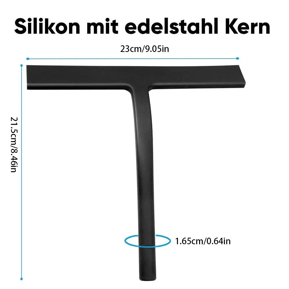 

Shower Squeegee Window Glass Wiper Scraper Cleaner With Silicone Blade & Holder Hook For Bathroom Kitchen Car Glass Accessories