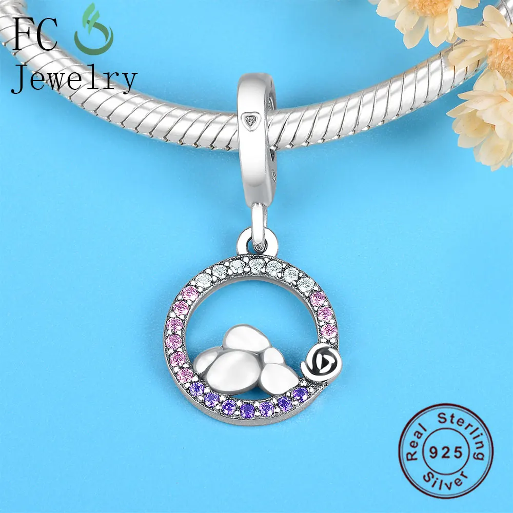 FC ювелирные изделия подходят оригинальный бренд шармы браслет 925 серебро птицы