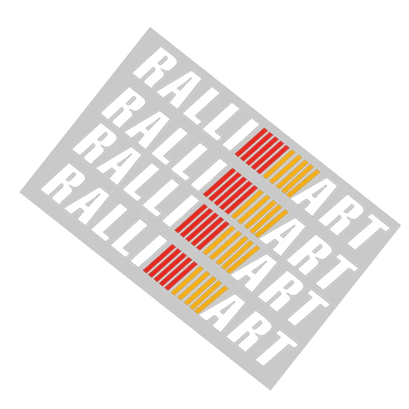 4pcs RALLI ART car door handle sticker sports Auto Ralliart for mitsubishis lancer asx outlander pajero galant | Автомобили и
