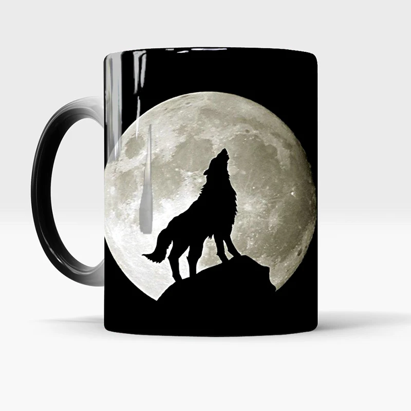 Кружка Moon Wolf с изменением температуры кружки цвета креативная