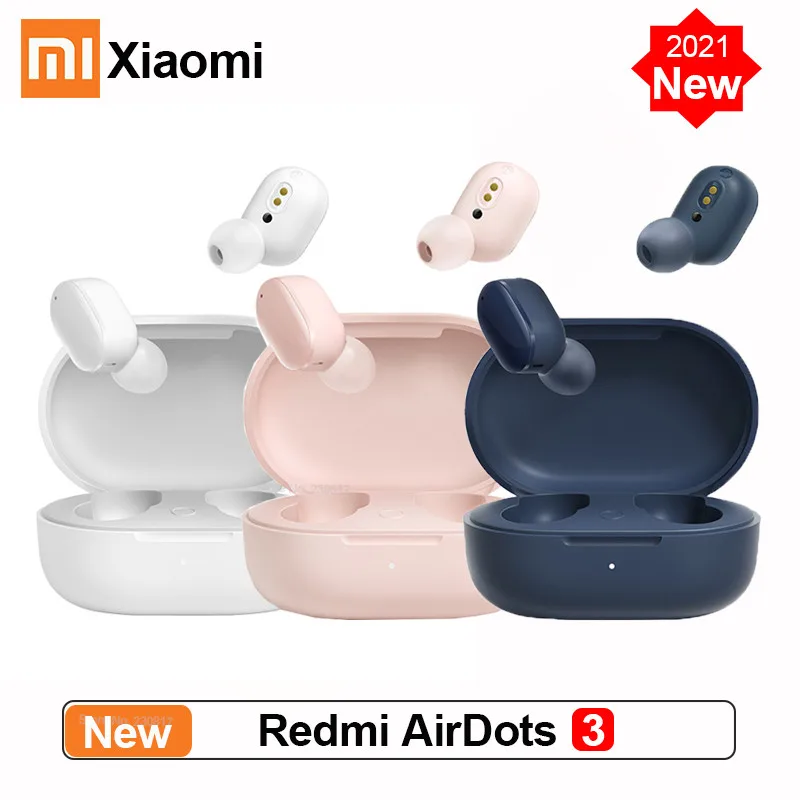 Беспроводные наушники Xiaomi Redmi AirDots 3, беспроводные наушники Bluetooth 2021 aptX, наушники-вкладыши TWS с поддержкой Bluetooth 5,2 и микрофоном