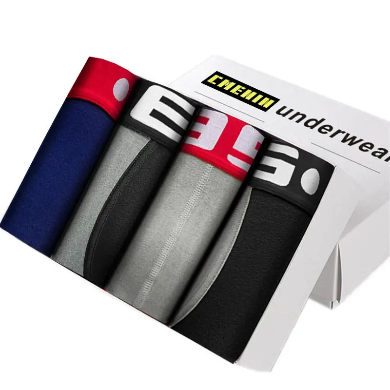 Мужские трусы боксеры C черные сетчатые шорты сексуальное нижнее белье для