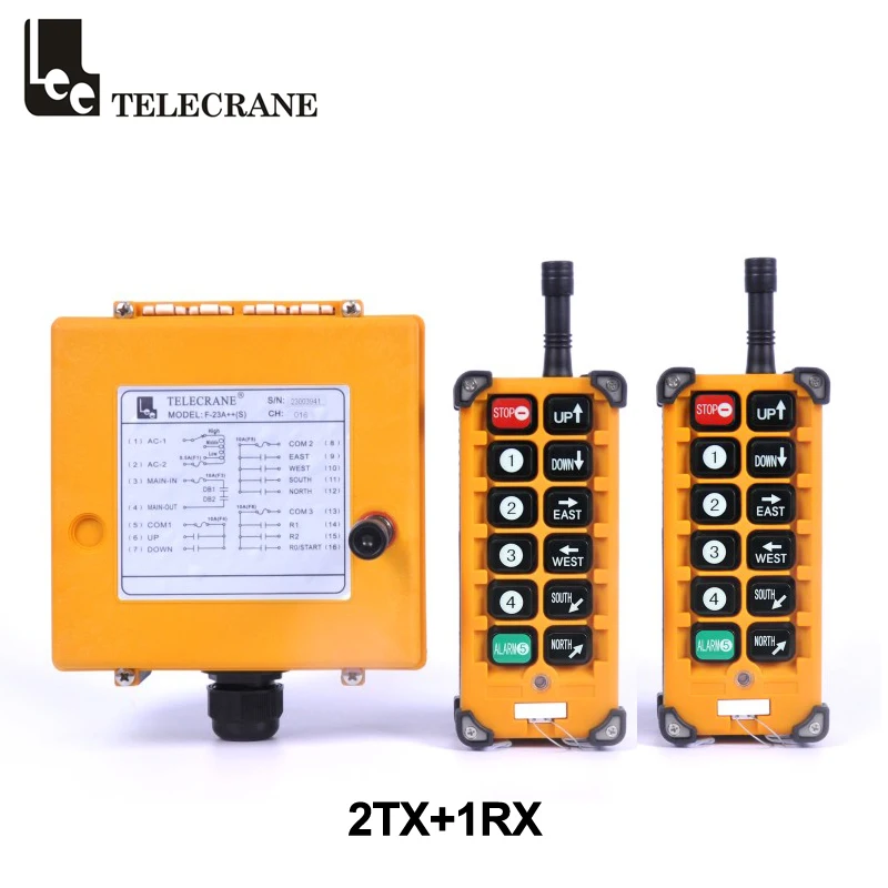 

Telecrane F23-A + + несколько Операционная система Eot мостовой кран Управление Беспроводной Радио пульт дистанционного управления 2 передатчика 1rx ...
