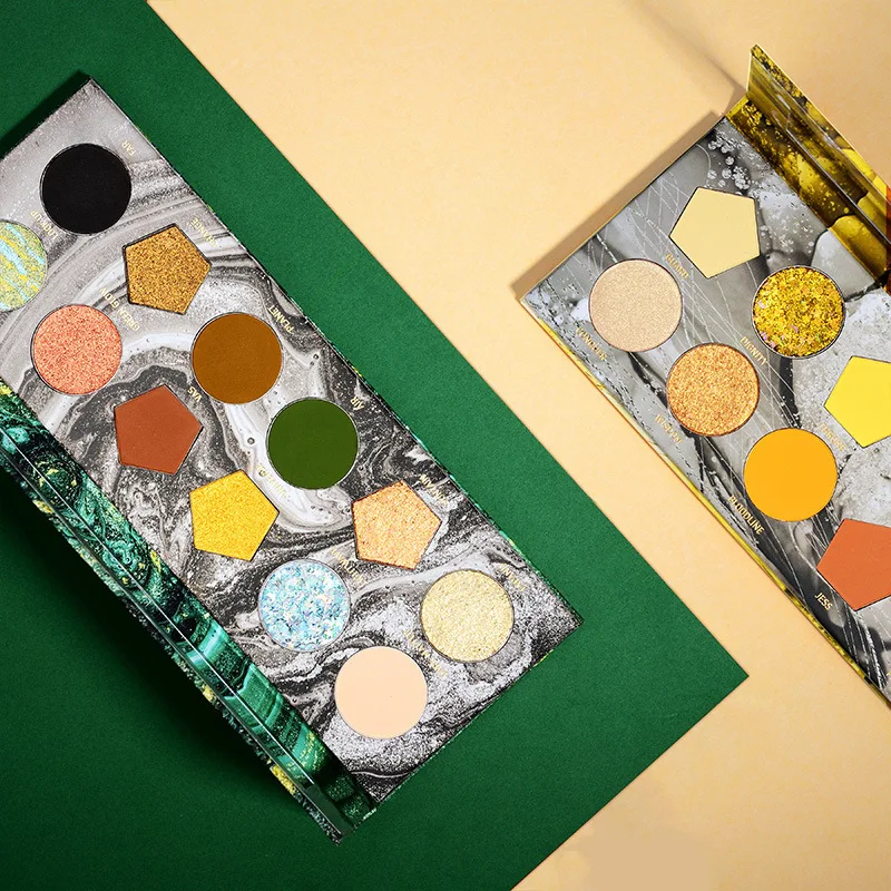 12 цветов аристократической живописи тени для век Палитра мерцающий матовый