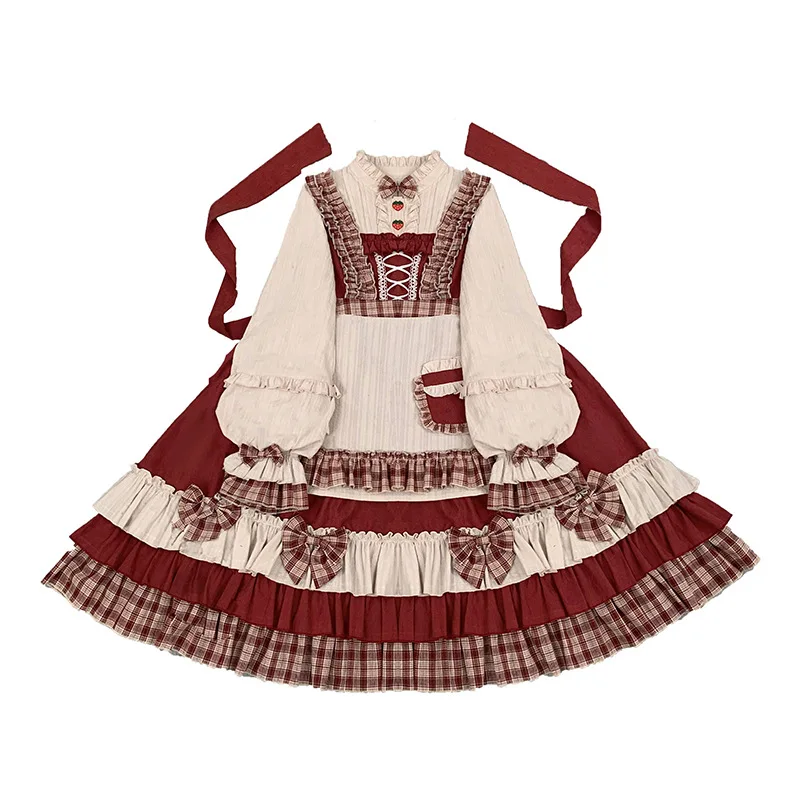 

Design berry girl Lolita long sleeve dress op
