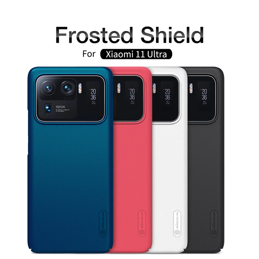 For Xiaomi Mi 11 Mi11 Lite Case NILLKIN Frosted Shield Protection Case For Xiaomi 11 Ultra Mi 11 Pro Anti-fingerprint Back Cover