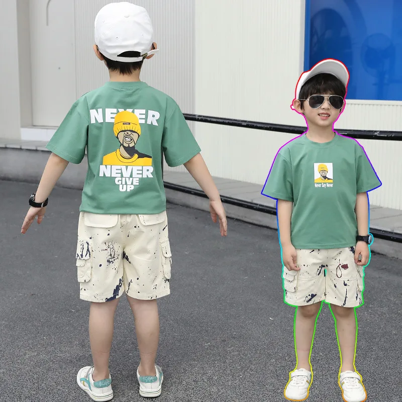 2021 летние комплекты одежды для маленьких мальчиков Для детей и подростков с