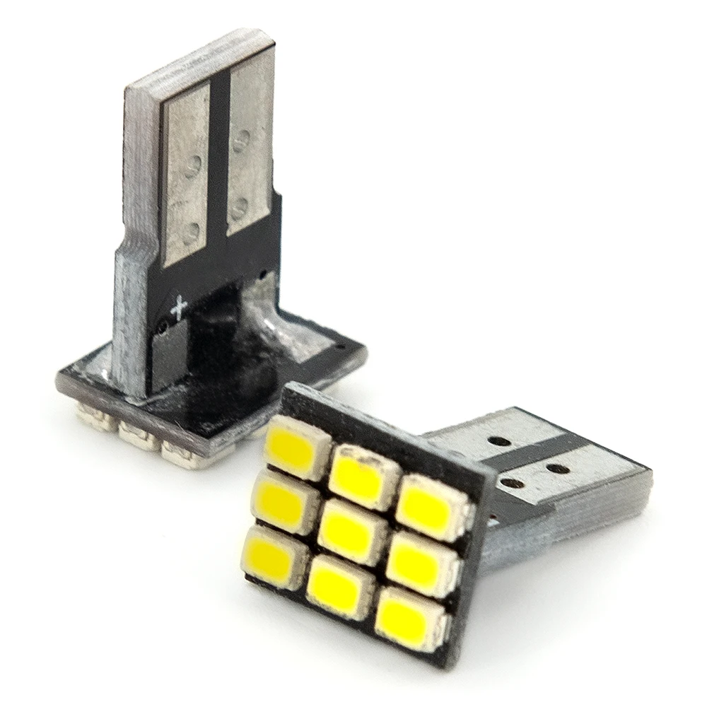 Автомобисветильник светодиодный индикатор ширины T10 9SMD 1206 3020 10 шт. автомобильные