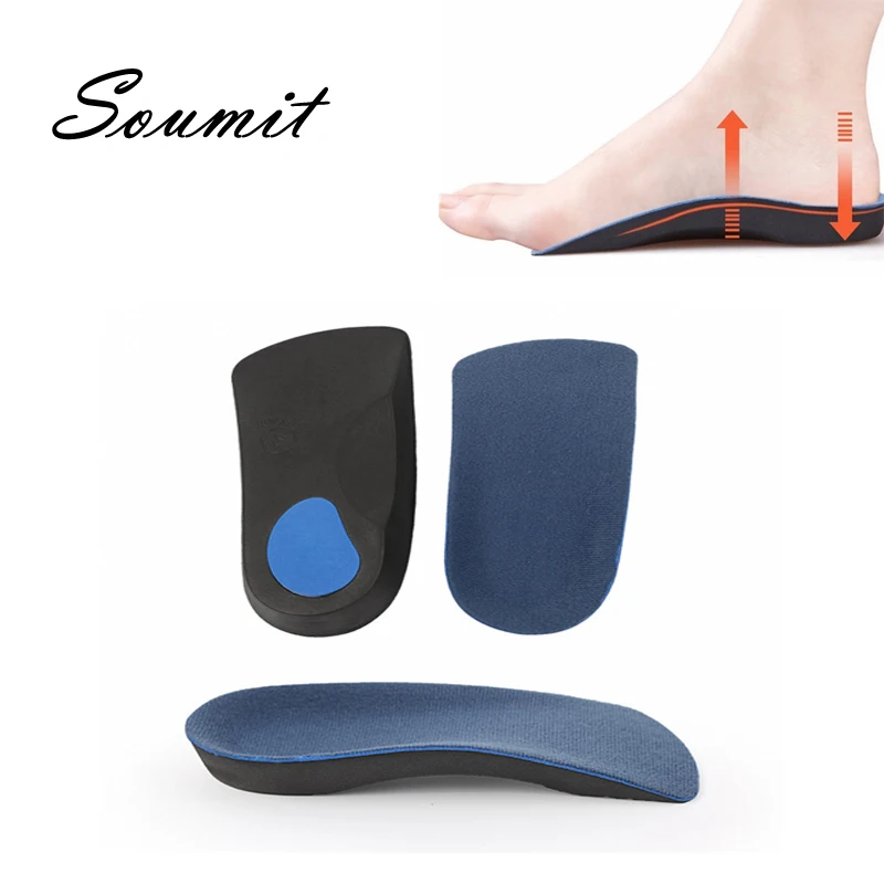 

EVA Flat Foot Orthotics Arch Support Half Shoe Insoles Orthopedic Feet Care Inserts for Men Women Shoes Shock Absorption Cushion