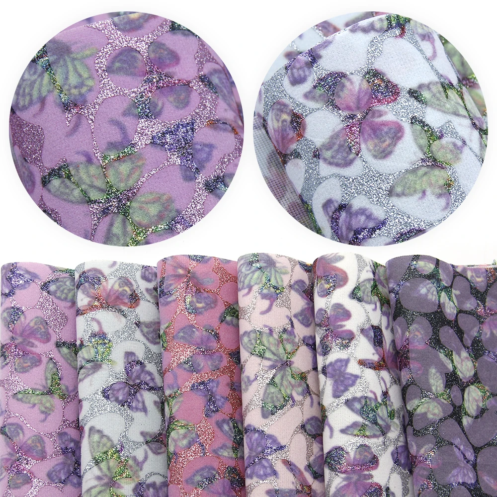 20*33 см бант бабочка блестящая искусственная кожа Ткань Кожа бархатных замшевых