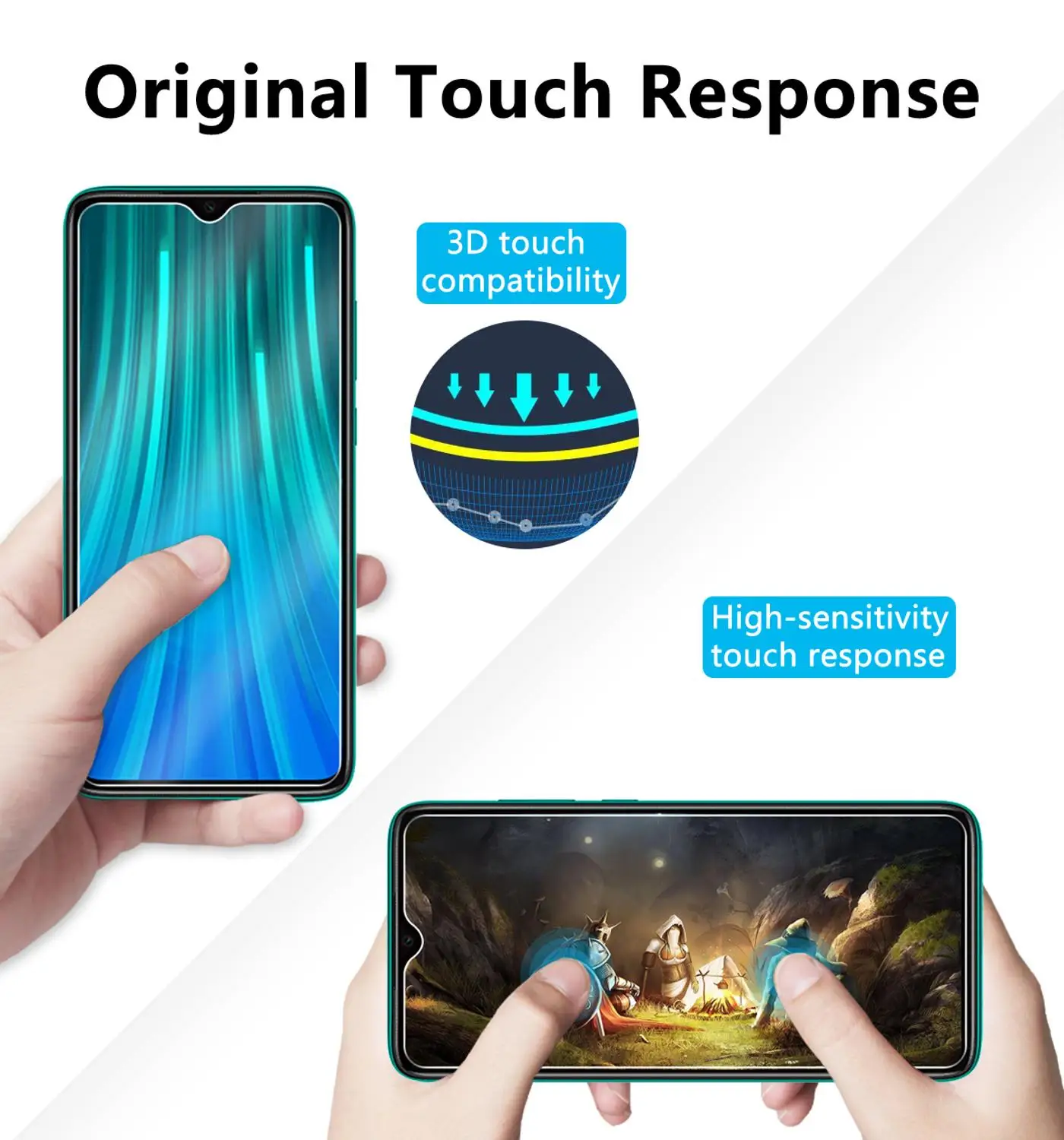 Защитное стекло для xiaomi redmi note 8 pro 2 шт./лот | Мобильные телефоны и аксессуары