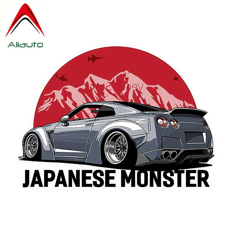 Модные креативные автомобильные стикеры Aliauto японские декоративные виниловые
