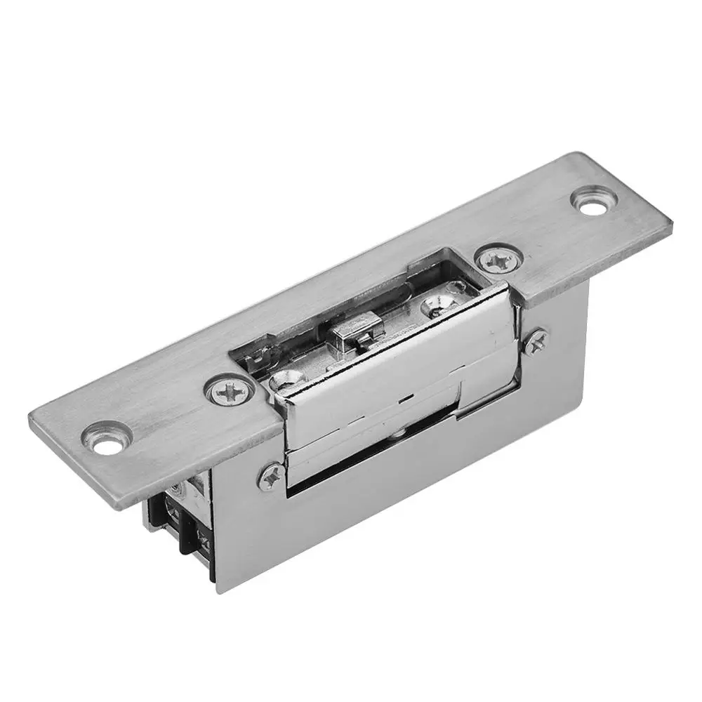 

Adjustable Lock-tongue Secure Electric Strike Lock Door Double Unlock Mode NC/NO 12V Narrow-type Access Control System