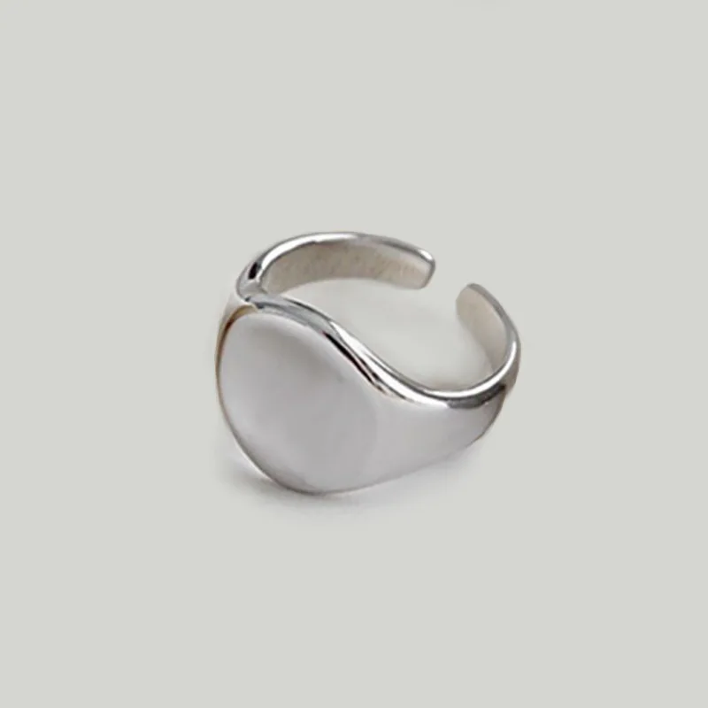 Мужское и женское кольцо из серебра 925 пробы с изменяемым размером