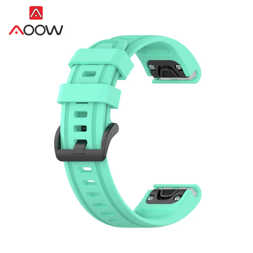 20mm 22mm 26mm Silicone Watchband for Garmin Fenix 6X Fenix5x puls 3HR 6 6S 5 Quick Release Easyfit Strap Band | Наручные часы