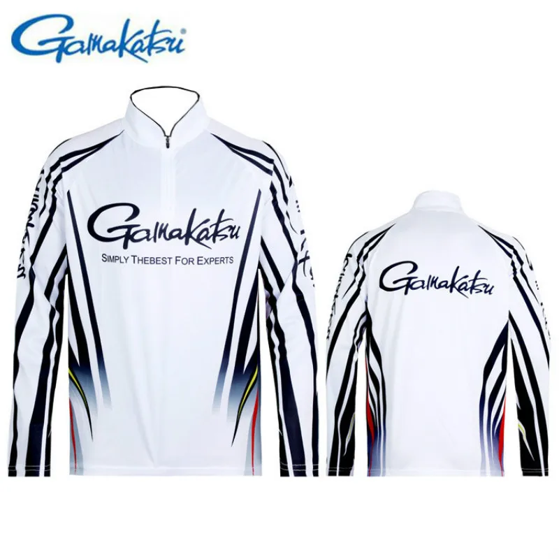 

Лето 2021, новинка, одежда Gamakatsu, быстросохнущая одежда для рыбалки с длинными рукавами, Солнцезащитная одежда для рыбалки с защитой от УФ-луче...