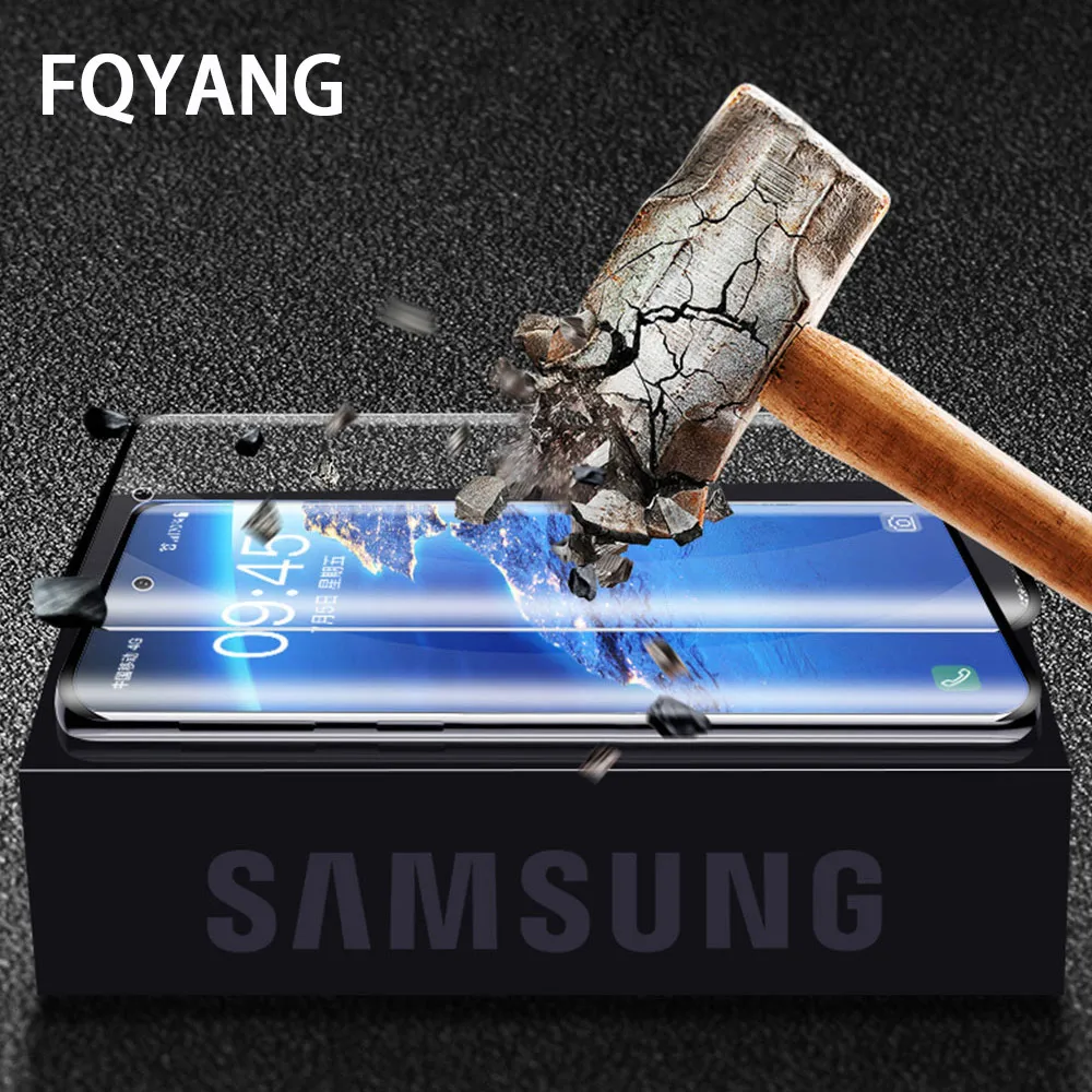 2 шт. полное закаленное стекло для samsung S10 S10plus Note 10 Plus Note10 + S9 S8 S8Plus S9Plus Премиум