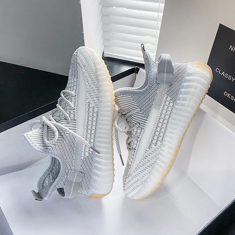 

Coconut Shoes Woman Student Casual Breathable Running Sneakers Spring Summer Flying Shoes Sports Platform Flats Shoes