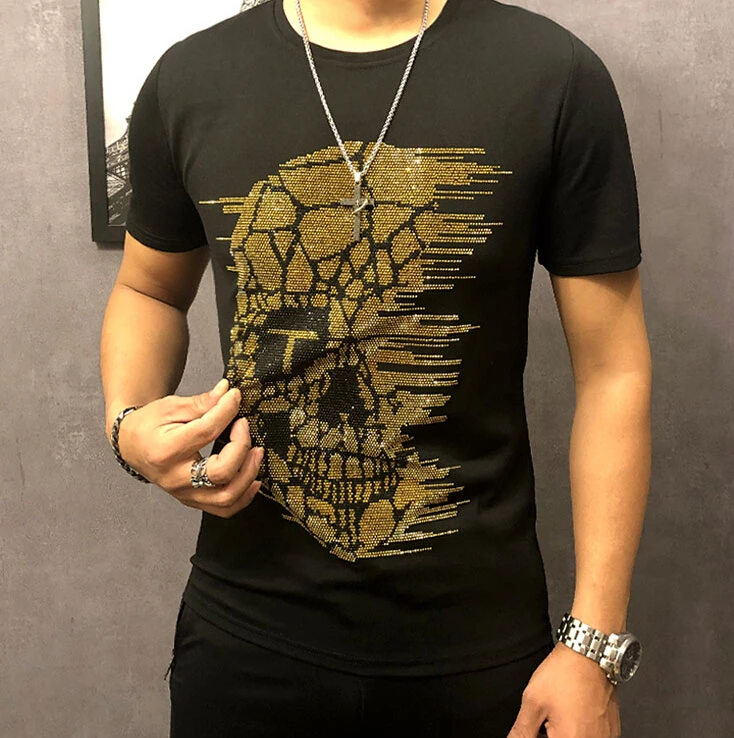 Men's Diamond Sets 2019 tshirt set Male Casual Tracksuit Men 2 Piece Set handsome design | Мужская одежда