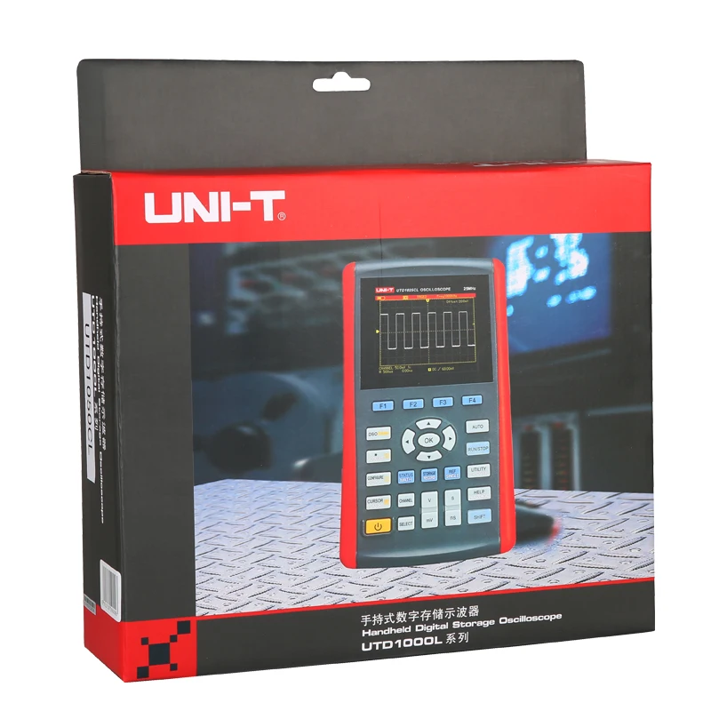 UNI-T UTD1025CL 3," Ручной осциллограф цифровой осциллограф цветной ЖК-дисплей 25 МГц мини USB осциллографы 1CH Оптический измеритель