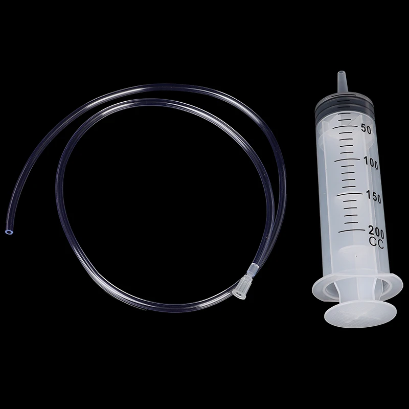 200ml Large Capacity Syringe Reusable Pump Oil Measuring With 1m Silicone Tube NEW | Обустройство дома
