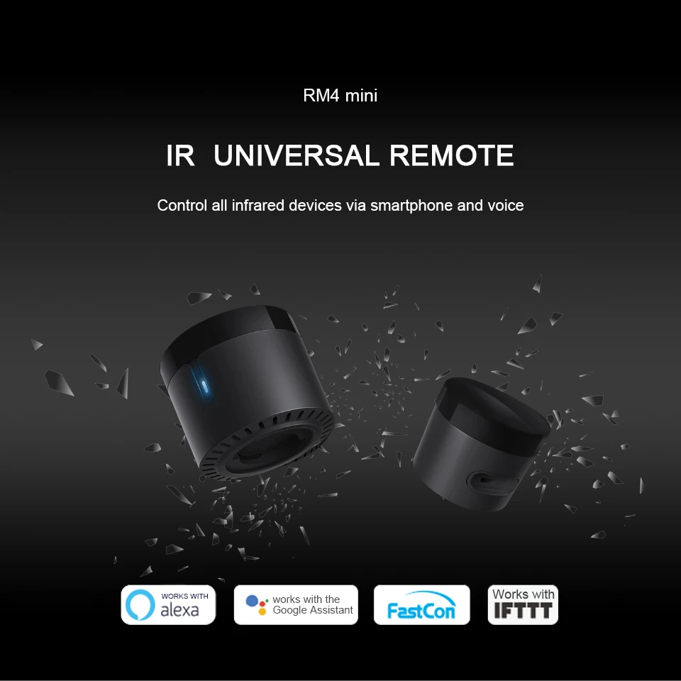 Акция ИК пульт дистанционного управления Broadlink RM4 mini с Wi-Fi 12 шт. для кондиционера