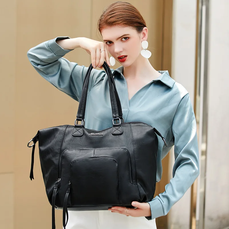 Женская дорожная сумка новинка осень зима 2019 европейская вместительная белая