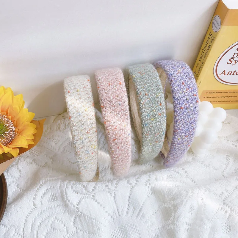 

Snow Flakes Hair Accessories Wide Shiny Weaving Hairbands Braided Headband Hair Hoop Fashion Hair Bands Bezel Headdress