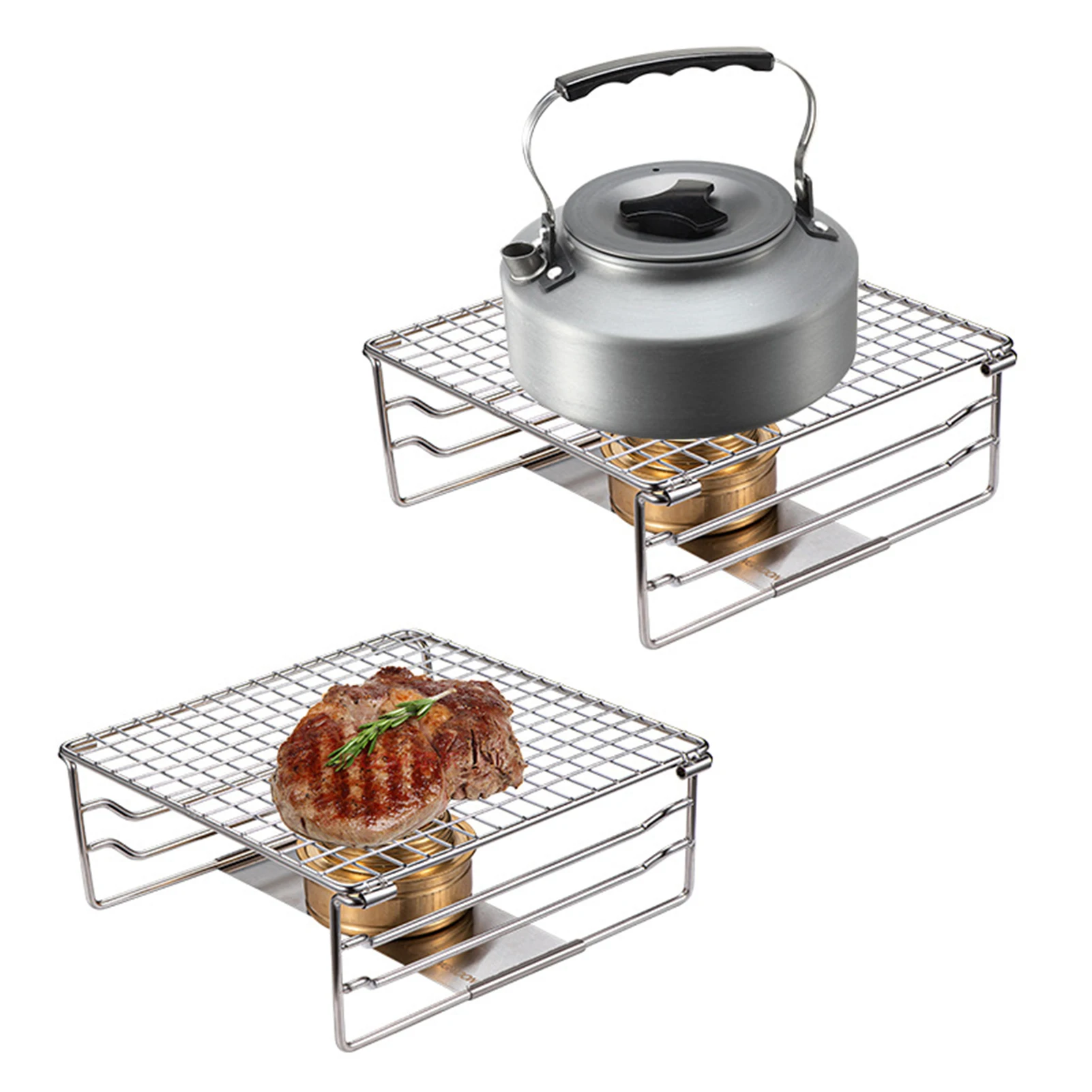 

Portable 304 Stainless Steel BBQ Grill Folding BBQ Grill Mini Pocket BBQ Grill Barbecue Accessories For Home Park Use
