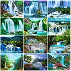 MomoArt DIY Алмазная мозаика водопад картина Стразы алмазная живопись пейзаж Вышивка крестиком Декор для дома
