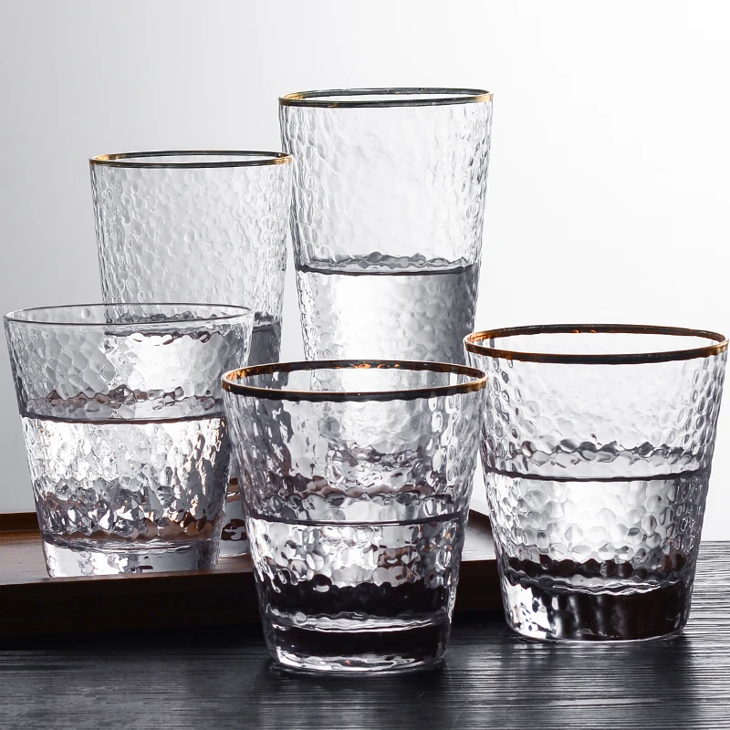 Креативный рельефный стакан из стекла для сока, воды, коктейлей и виски.
