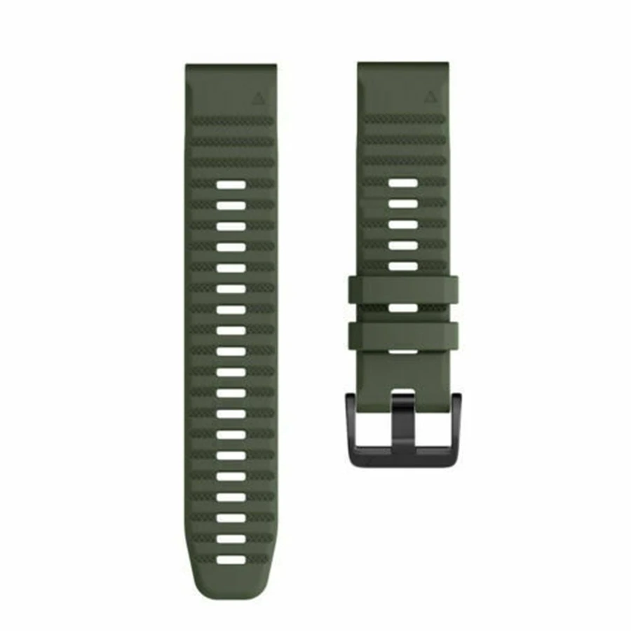 26 20 22mm Sport Silicone Watchband Wriststrap for Garmin Fenix 6X 6 6S Pro 5X 5 5S 7X 7 7S 3HR Easy Fit Quick Release Bracelet