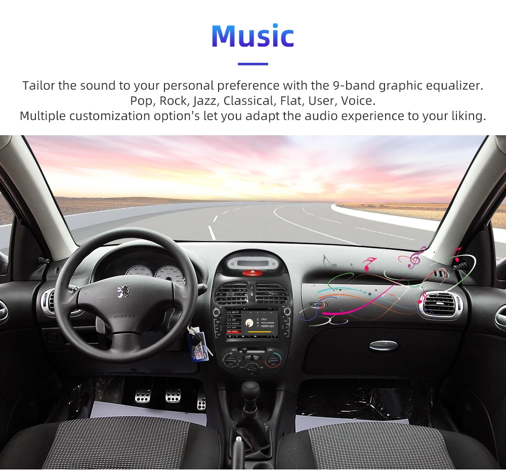YAZH Android 9,0 Восьмиядерный gps Навигация dvd cd плеер для peugeot 206 FM радио 2002 2003 2004 2005 2006 2007 2008 стерео